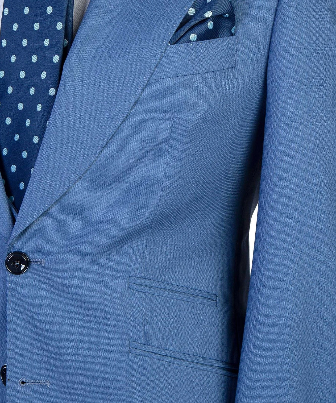 Traje de negocios azul: 3 piezas, elegancia asegurada. Un clásico, simplemente perfecto.